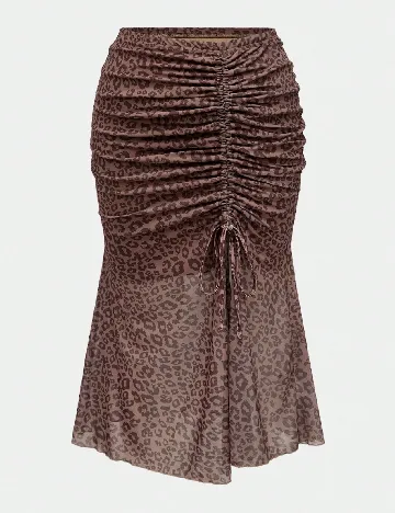 Fusta Romwe Plus Size, animal print