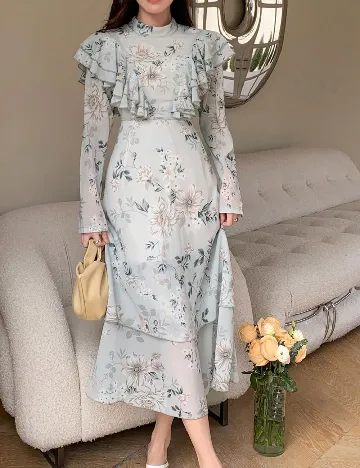 Rochie medie Dazy, floral print