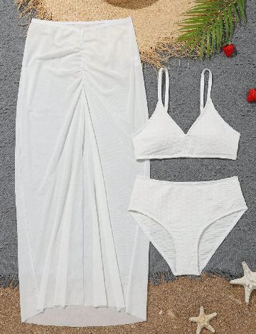 Costum de baie Shein Kids, alb