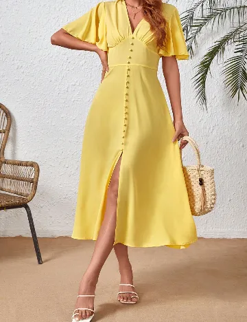 Rochie medie SHEIN, galben