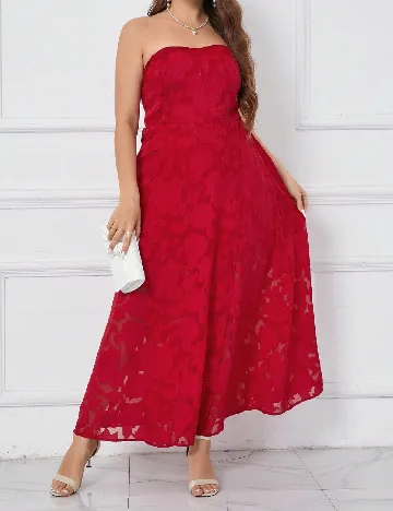 Rochie lunga SHEIN CURVE, rosu Rosu