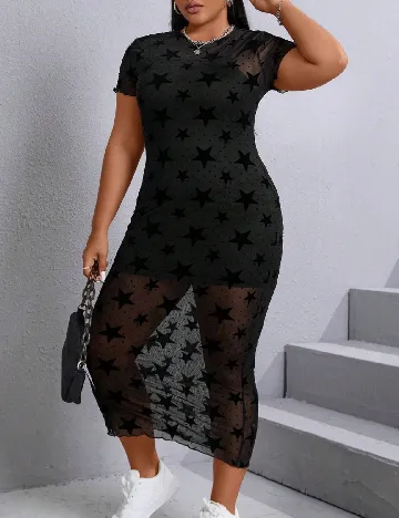 Rochie lunga SHEIN CURVE, negru
