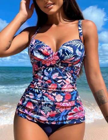 Costum de baie SHEIN, mix culori