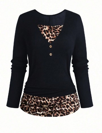 Bluza SHEIN CURVE, albastru