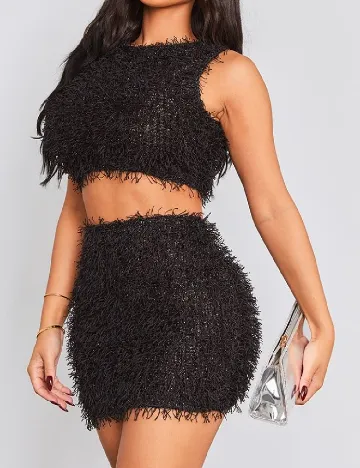 Fusta PRETTYLITTLETHING, negru