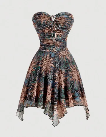 Rochie scurta SHEIN, mix culori