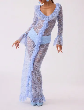 Rochie lunga Musera, albastru