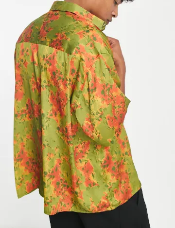Camasa Oversize ASOS, verde Verde