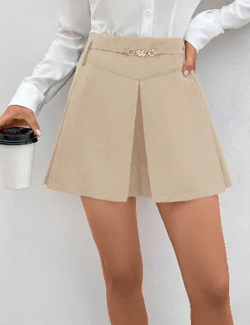 Pantaloni scurti SHEIN, crem