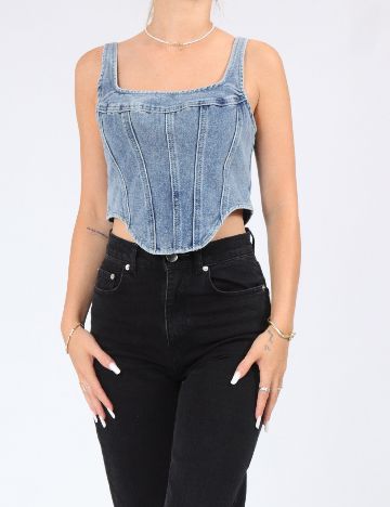 Top PRETTYLITTLETHING, albastru