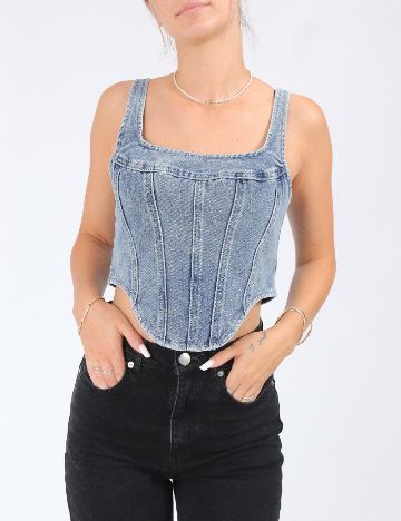 Top PRETTYLITTLETHING, albastru