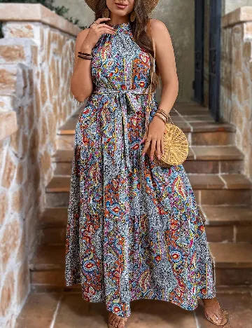 Rochie lunga SHEIN CURVE, mix culori