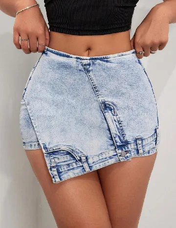 Fusta pantalon SHEIN, bleu Albastru
