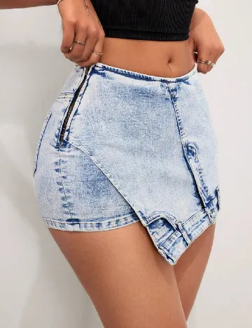 Fusta pantalon SHEIN, bleu Albastru