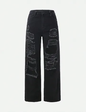 Blugi Shein Kids, negru Negru