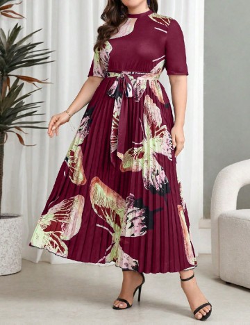 Rochie lunga SHEIN CURVE, rosu