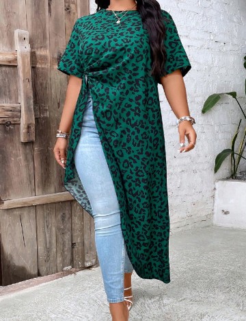 Bluza SHEIN CURVE, verde