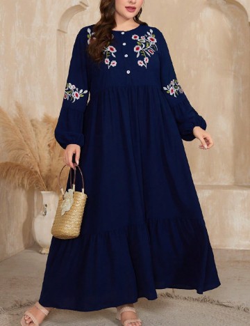 Rochie lunga SHEIN CURVE, albastru