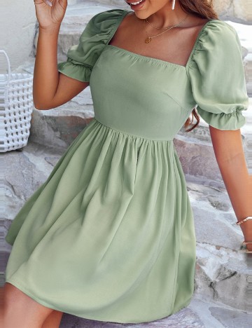 Rochie scurta SHEIN, verde