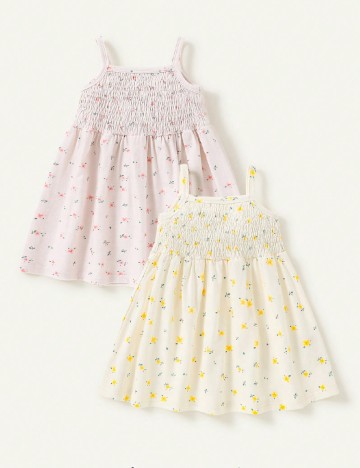 Set Rochii 2 bucati Shein Kids, mix culori