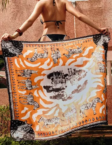 Esarfa MOTF, portocaliu