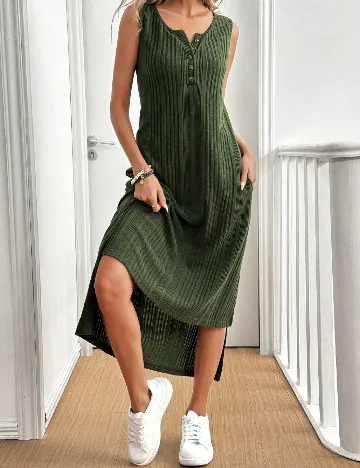 Rochie medie SHEIN, verde Verde