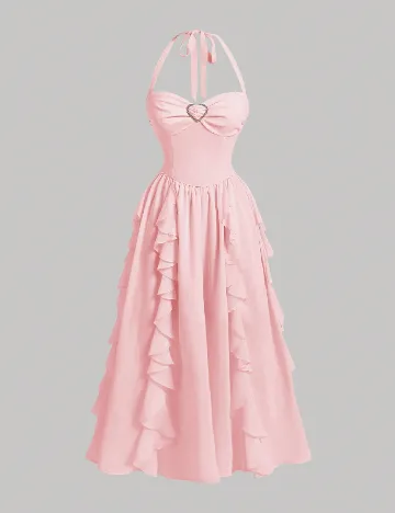 Rochie lunga SHEIN, roz