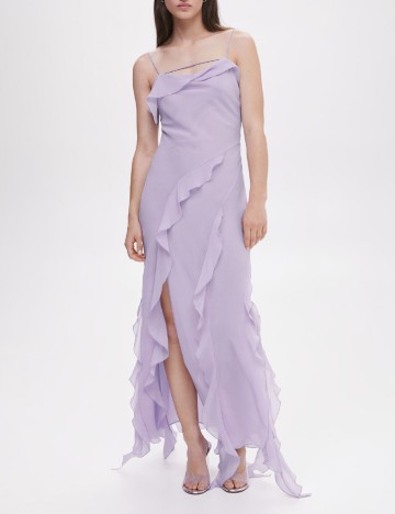 Rochie lunga Mango, mov