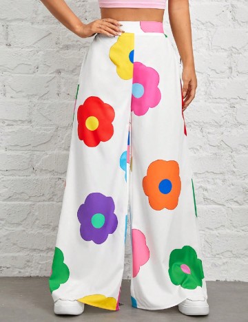 Pantaloni Shein Kids, alb