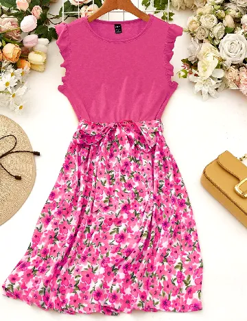 Rochie scurta SHEIN, roz Roz