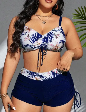 Costum de baie SHEIN CURVE, bleumarin