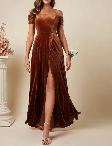 Rochie lunga SHEIN, maro Maro