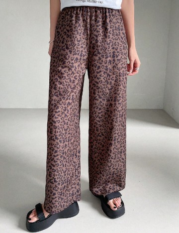 Pantaloni SHEIN, maro