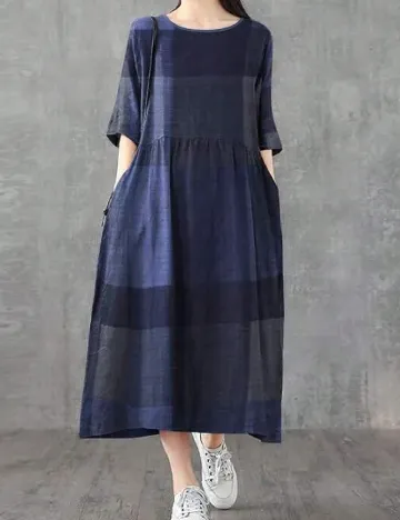 Rochie medie SHEIN, bleumarin