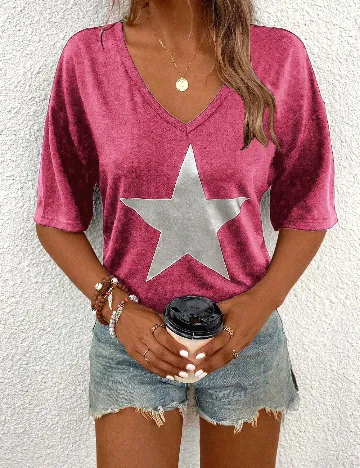 Bluza SHEIN CURVE, roz Roz