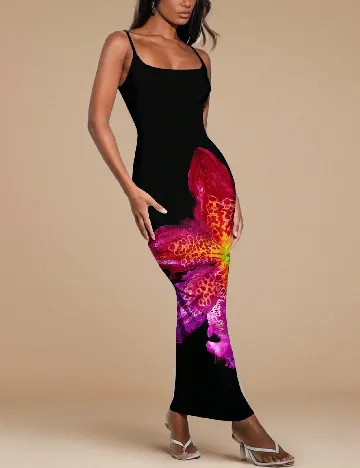 Rochie lunga Emery Rose, negru Negru