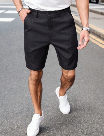 Pantaloni scurti SHEIN, negru