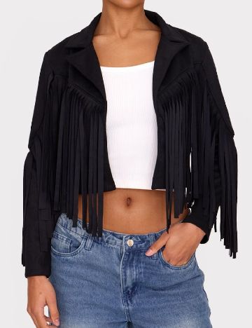 Jacheta PRETTYLITTLETHING, negru