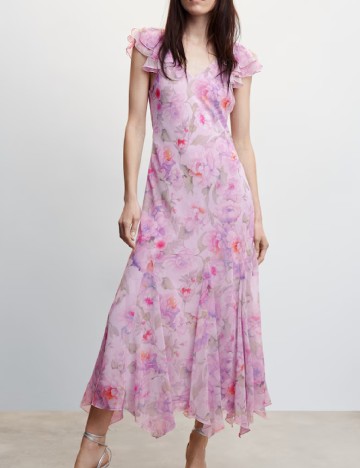 Rochie medie Mango, roz