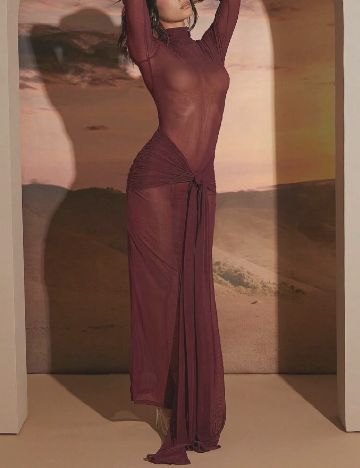 Rochie lunga SHEIN, pruna