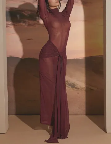 Rochie lunga SHEIN, pruna