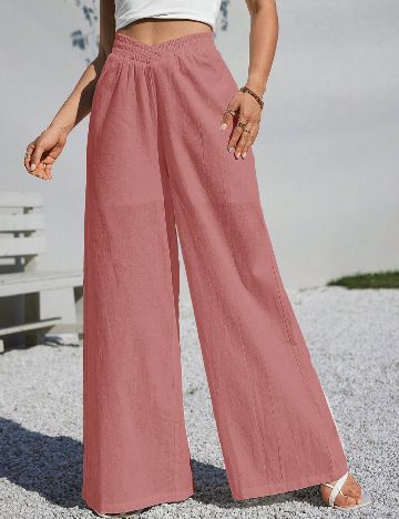 Pantaloni SHEIN, roz