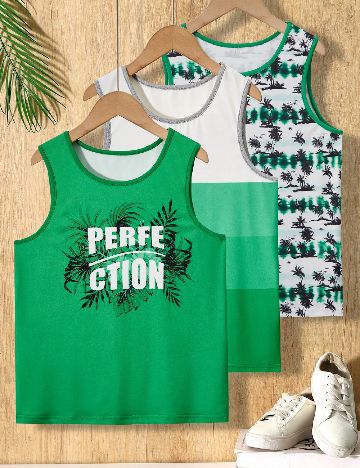 Set Maiouri 3 bucati Shein Kids, mix culori