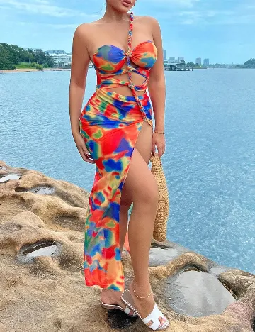 Rochie de plaja SHEIN, mix culori