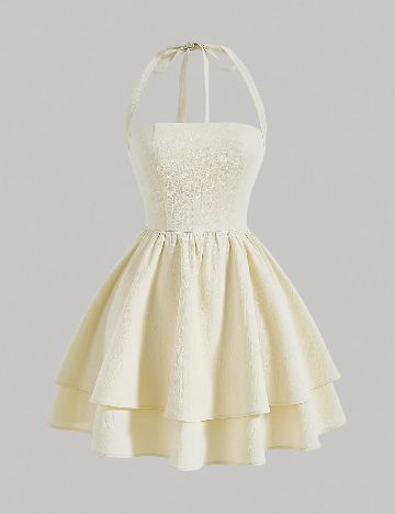Rochie scurta SHEIN, ecru