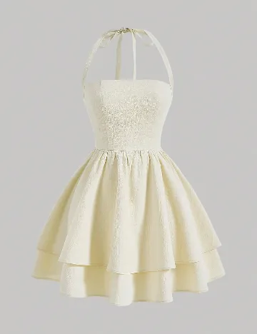 Rochie scurta SHEIN, ecru
