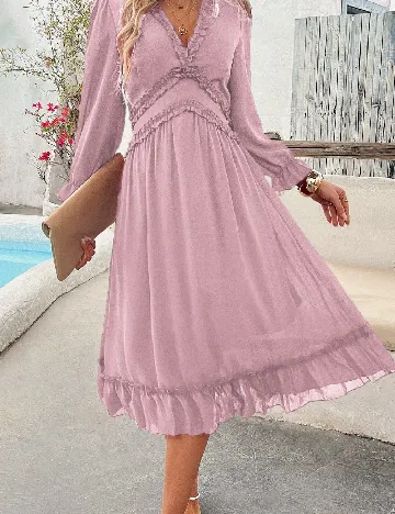 Rochie medie SHEIN, roz