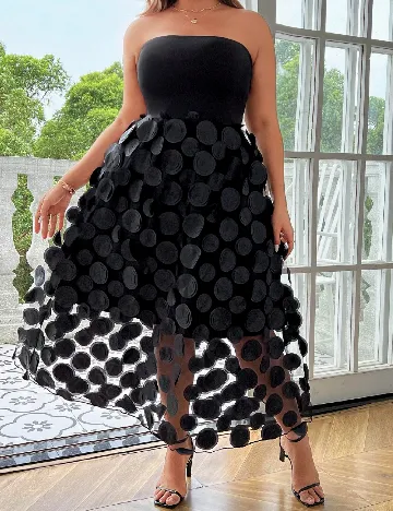 Rochie lunga SHEIN CURVE, negru