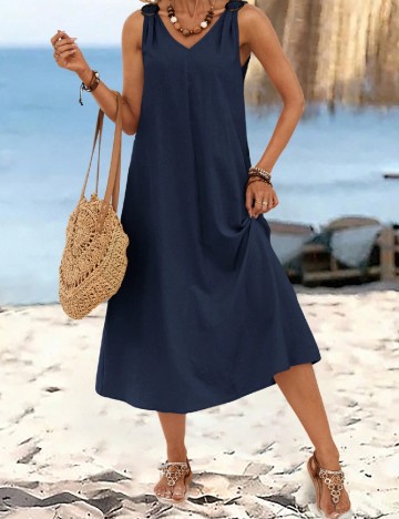 Rochie medie Emery Rose, bleumarin