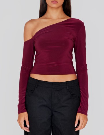 Bluza PRETTYLITTLETHING, pruna